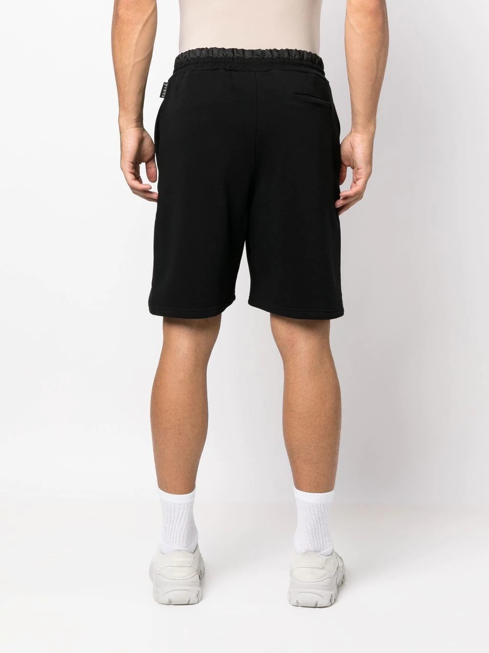 logo-patch drawstring track shorts - 4