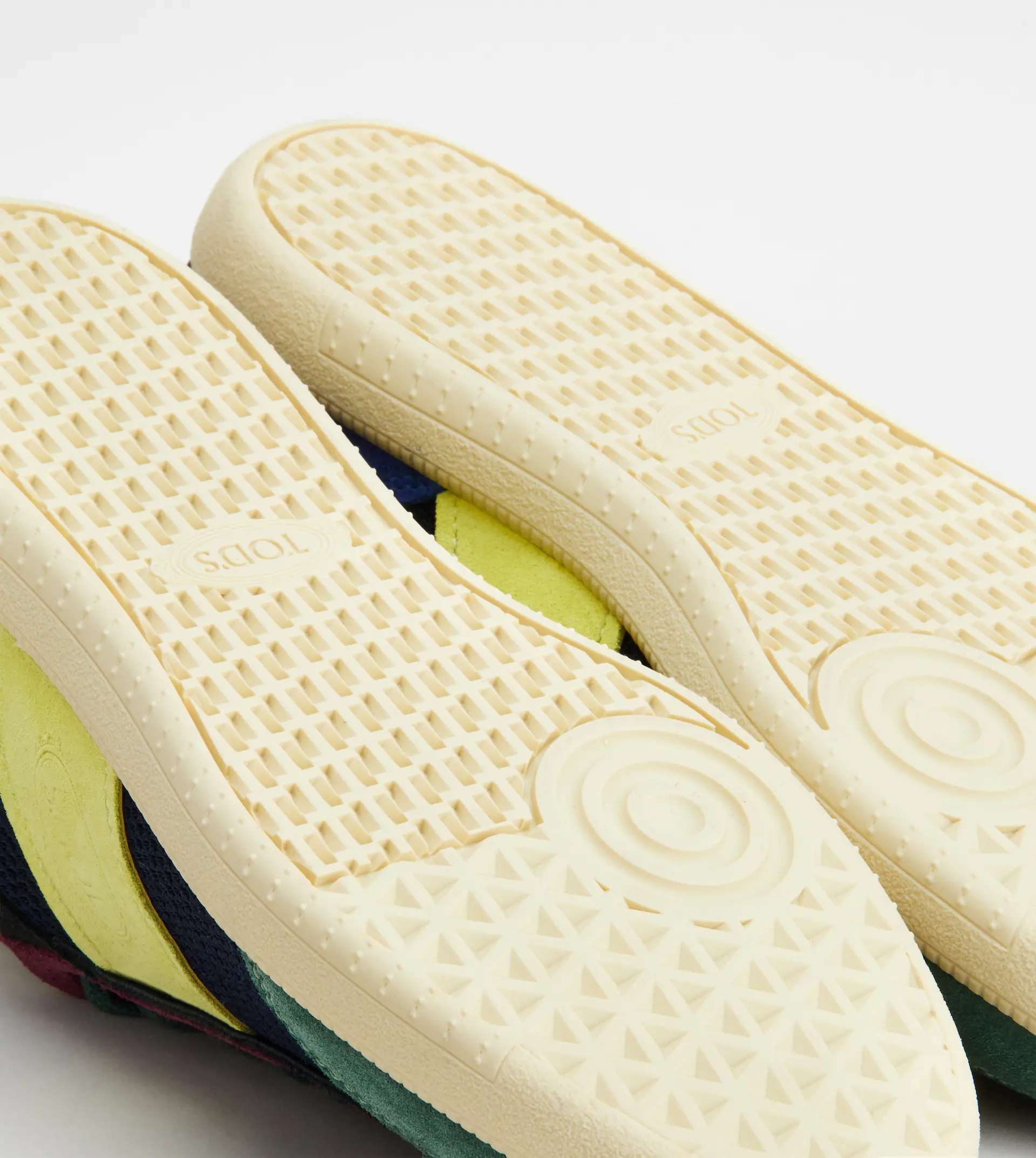 TOD'S TABS SNEAKERS IN SUEDE AND TECHNICAL FABRIC - GREEN, BLUE, BURGUNDY - 5