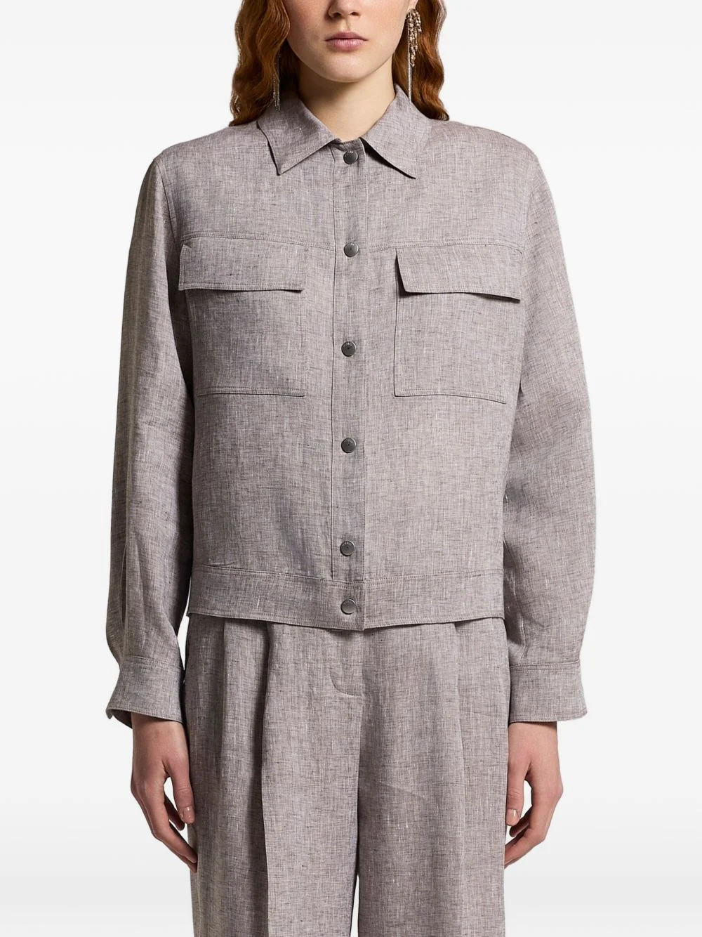 flap-pocket jacket - 1