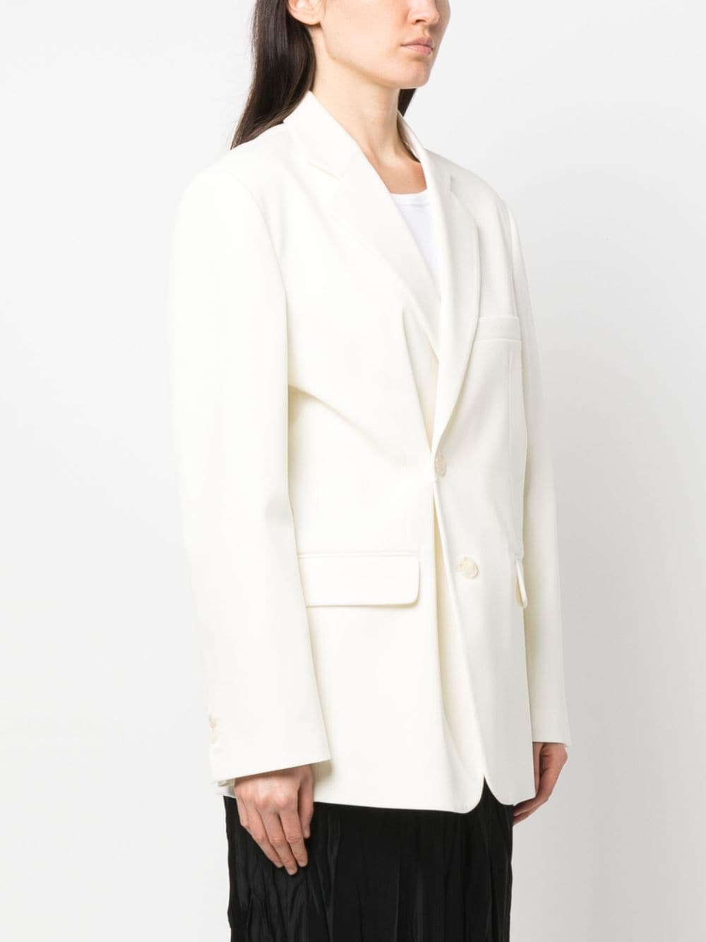asymmetric double-breasted blazer - 3