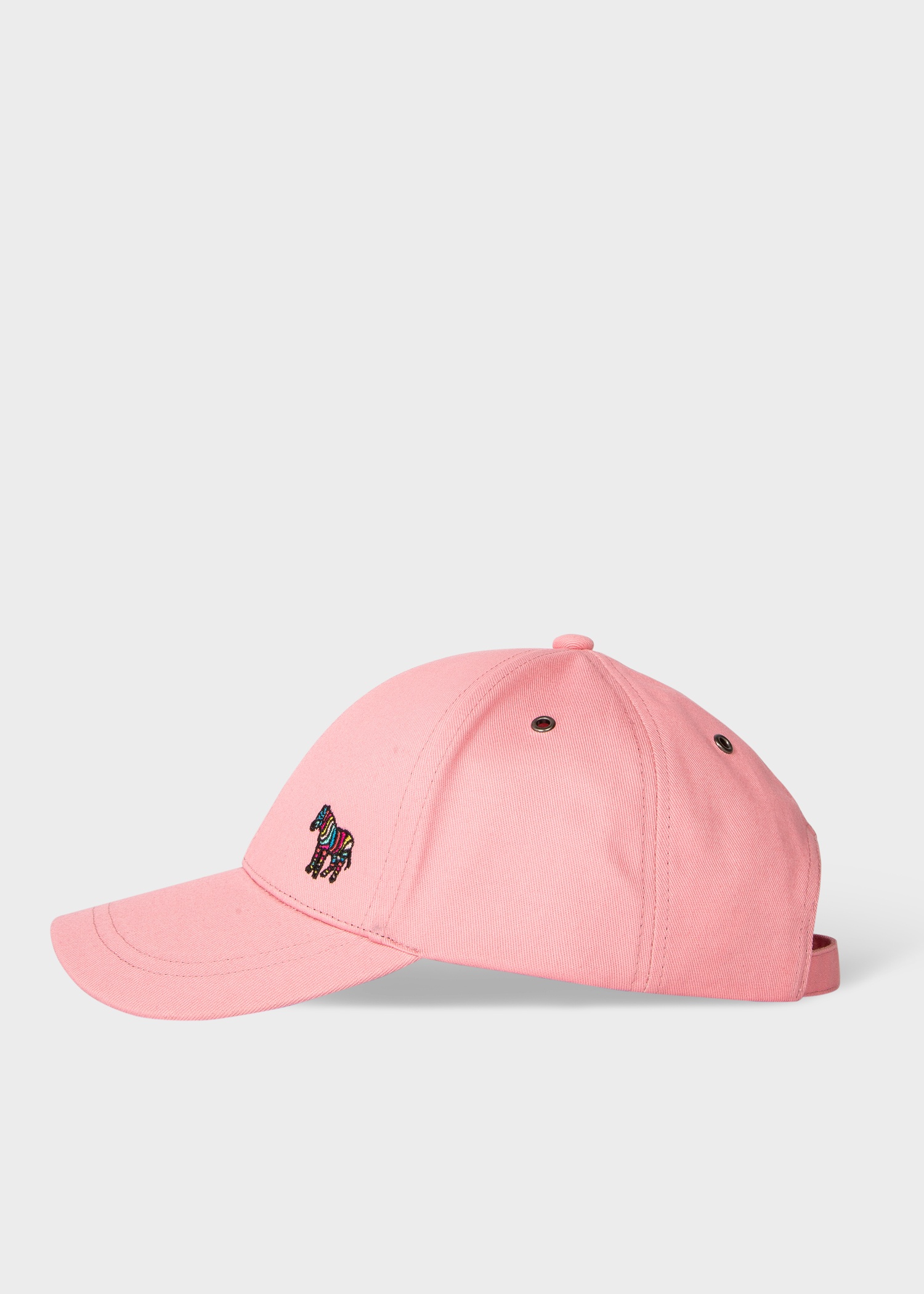 Women's Pink Cotton Zebra Logo Baseball Cap - 1