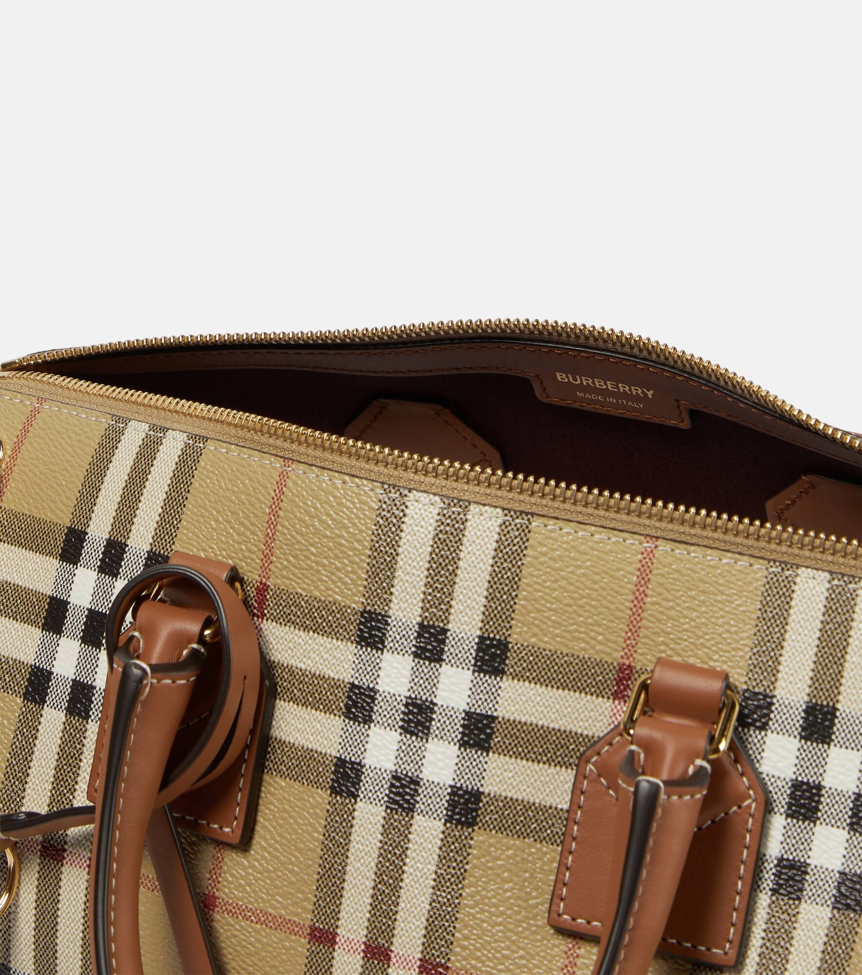 Burberry Check Medium canvas tote bag - 3