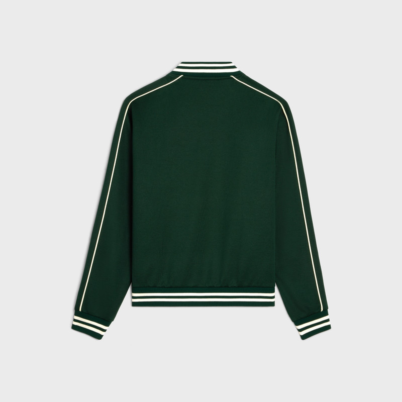 CELINE triomphe teddy jacket in double face jersey outlook