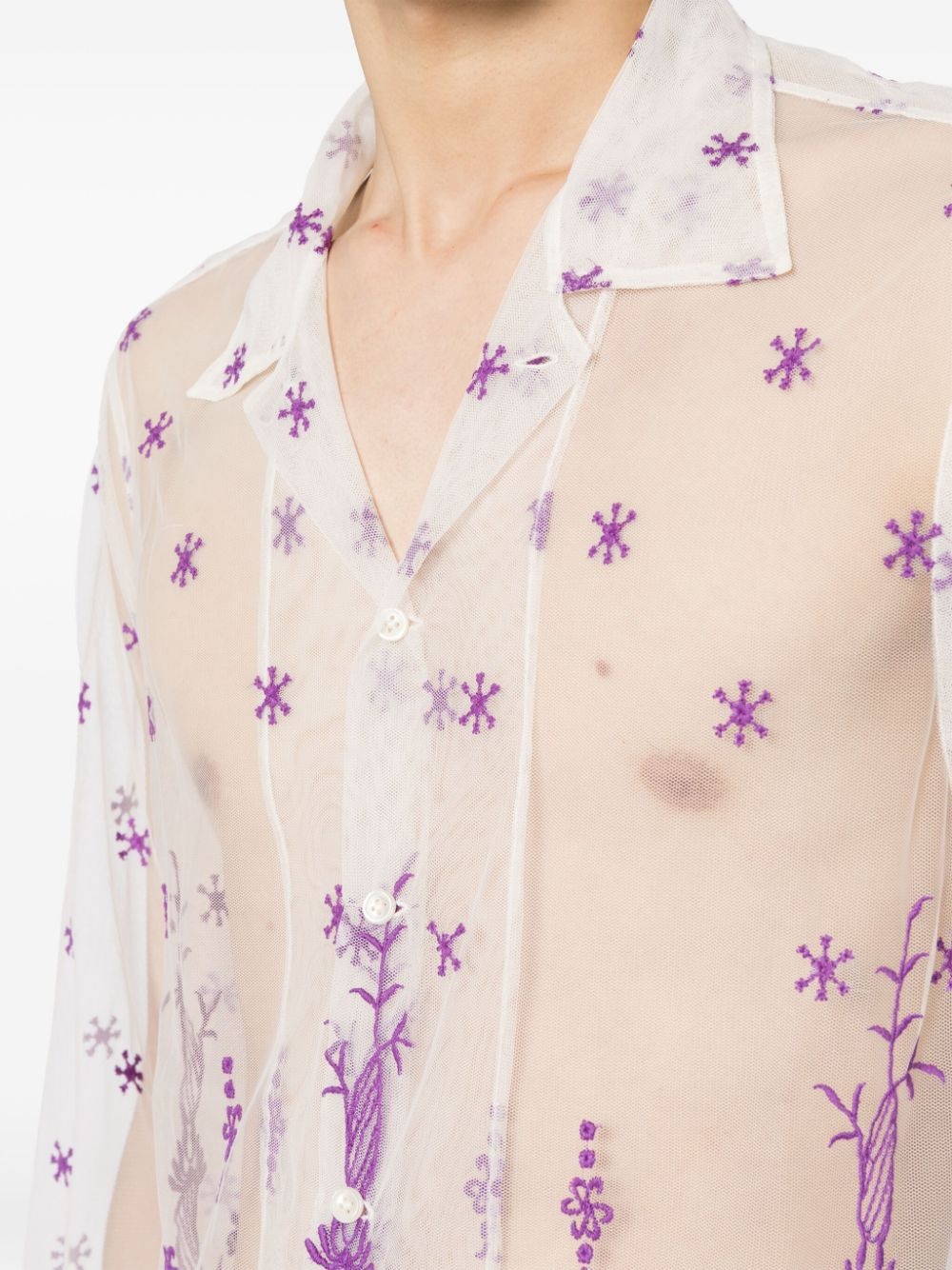 embroidered long-sleeve shirt - 5