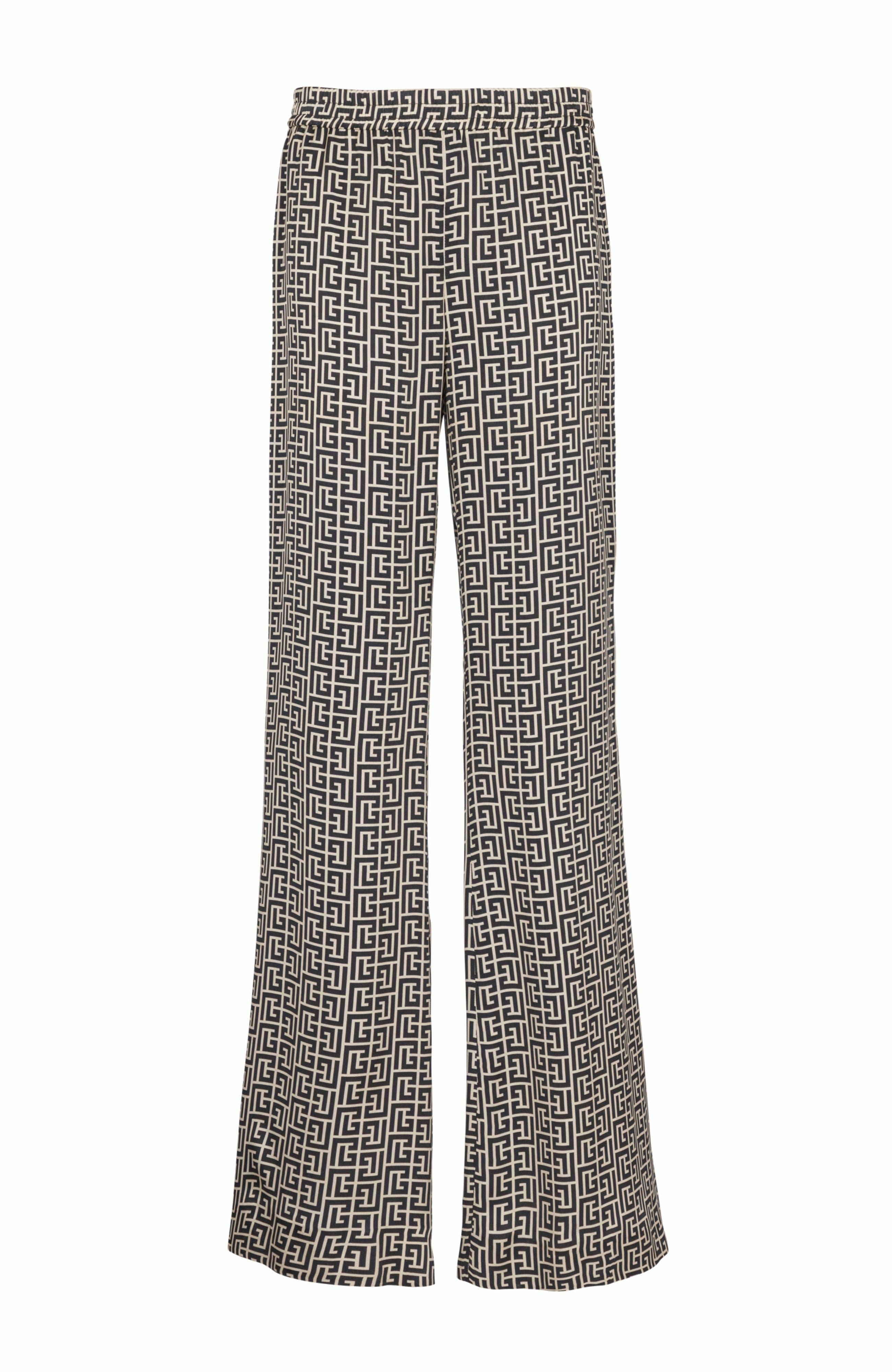 Balmain Monogrammed flowing trousers in Black at Nordstrom - 5