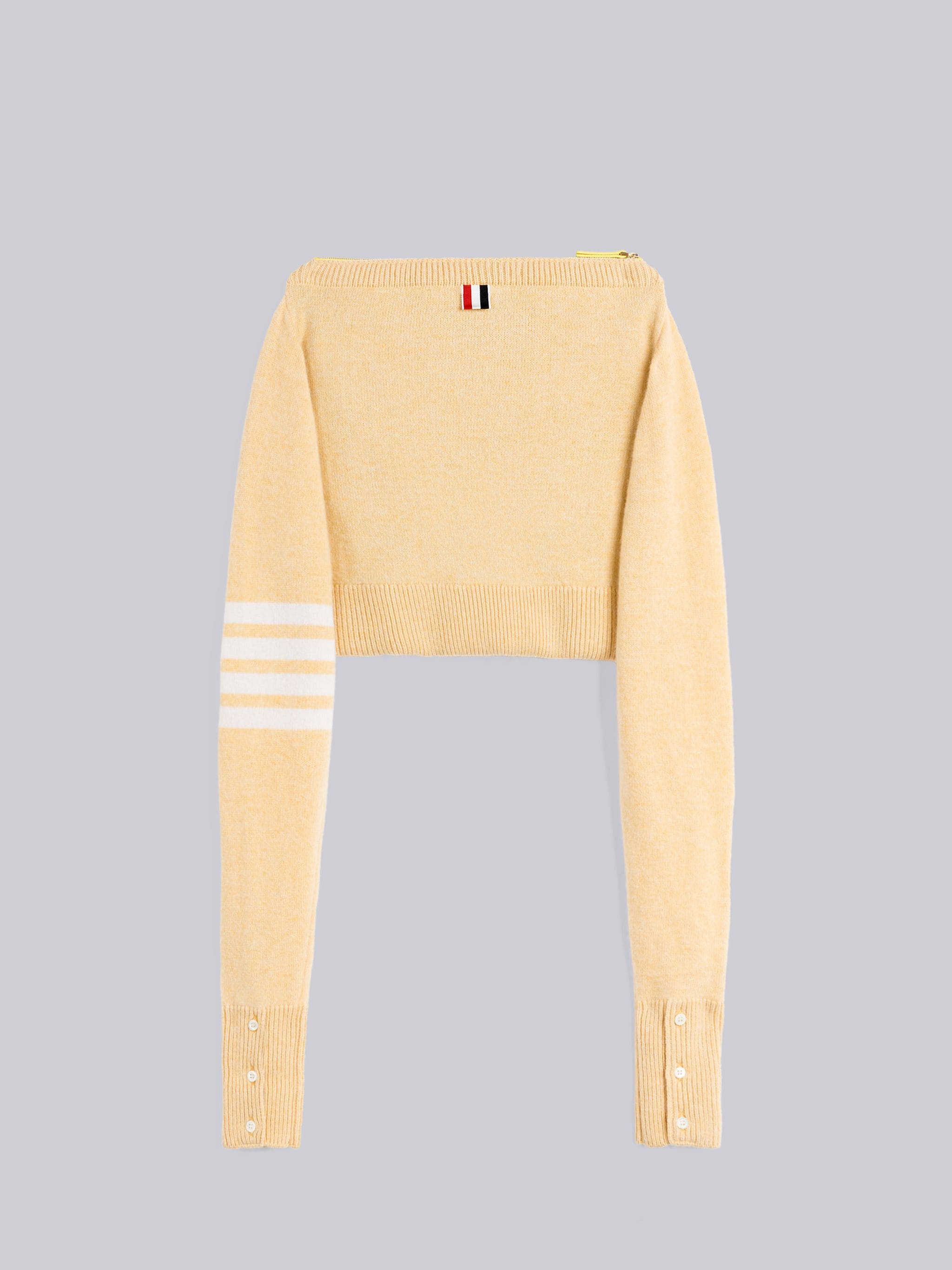 JERSEY STITCH MERINO CREW NECK SWEATER SHELL BAG - 3