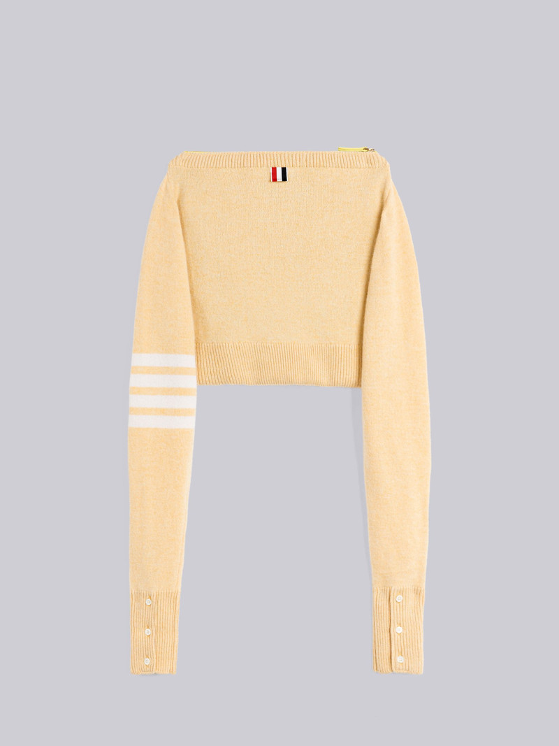 JERSEY STITCH MERINO CREW NECK SWEATER SHELL BAG 3