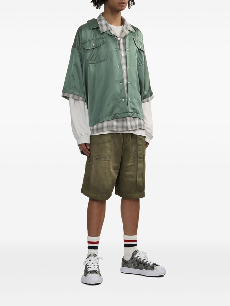 Maison MIHARAYASUHIRO layered cotton-blend shirt outlook