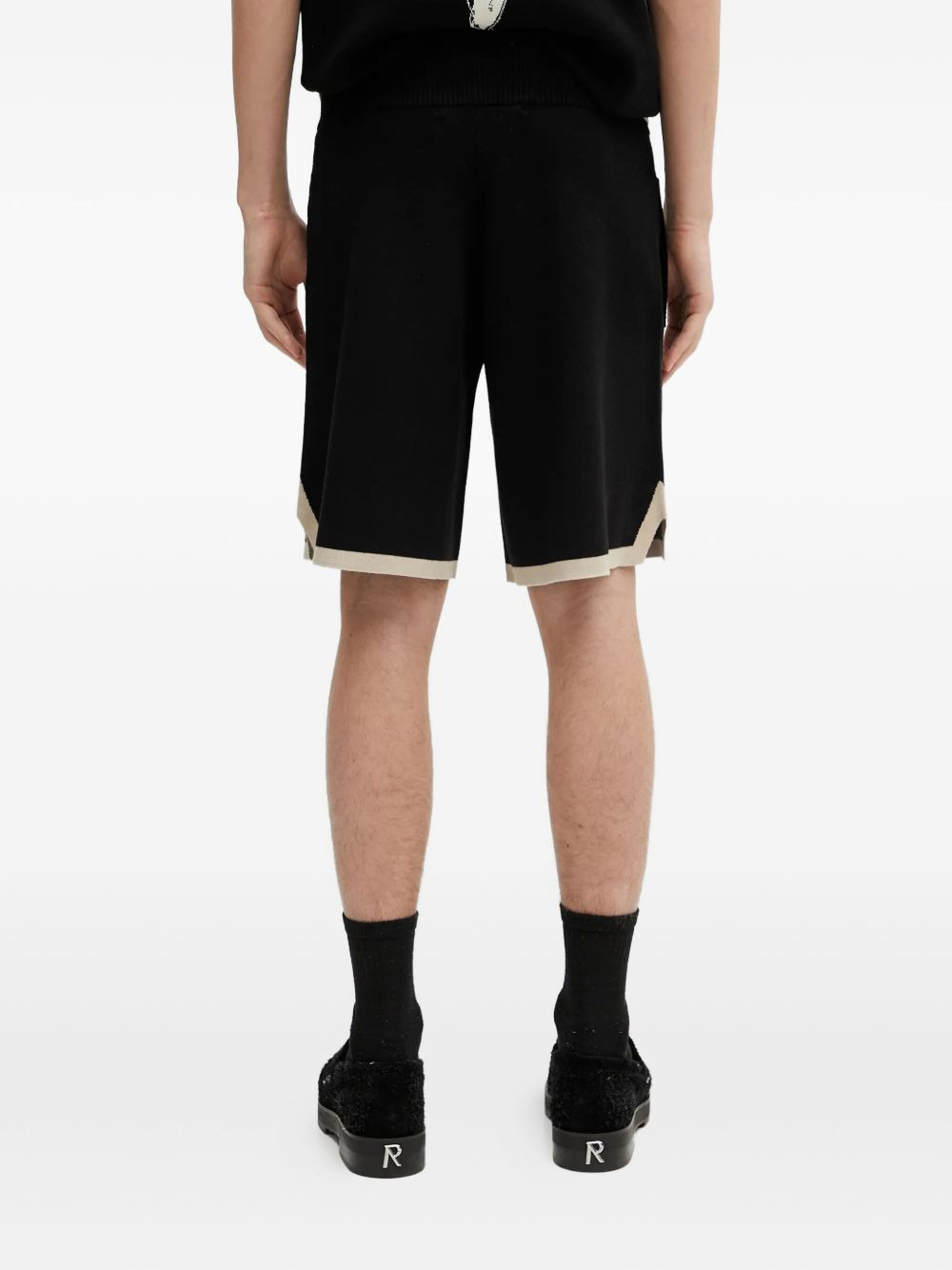 Gardener floral-embroidered knit shorts - 4