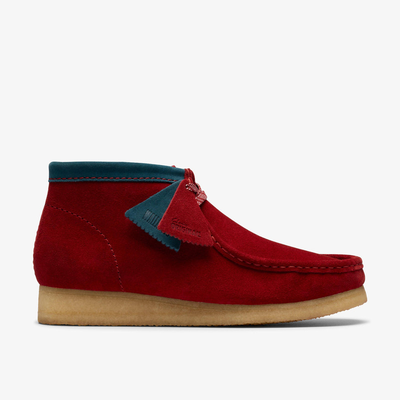 Wallabee Boot Dark Red Suede 1