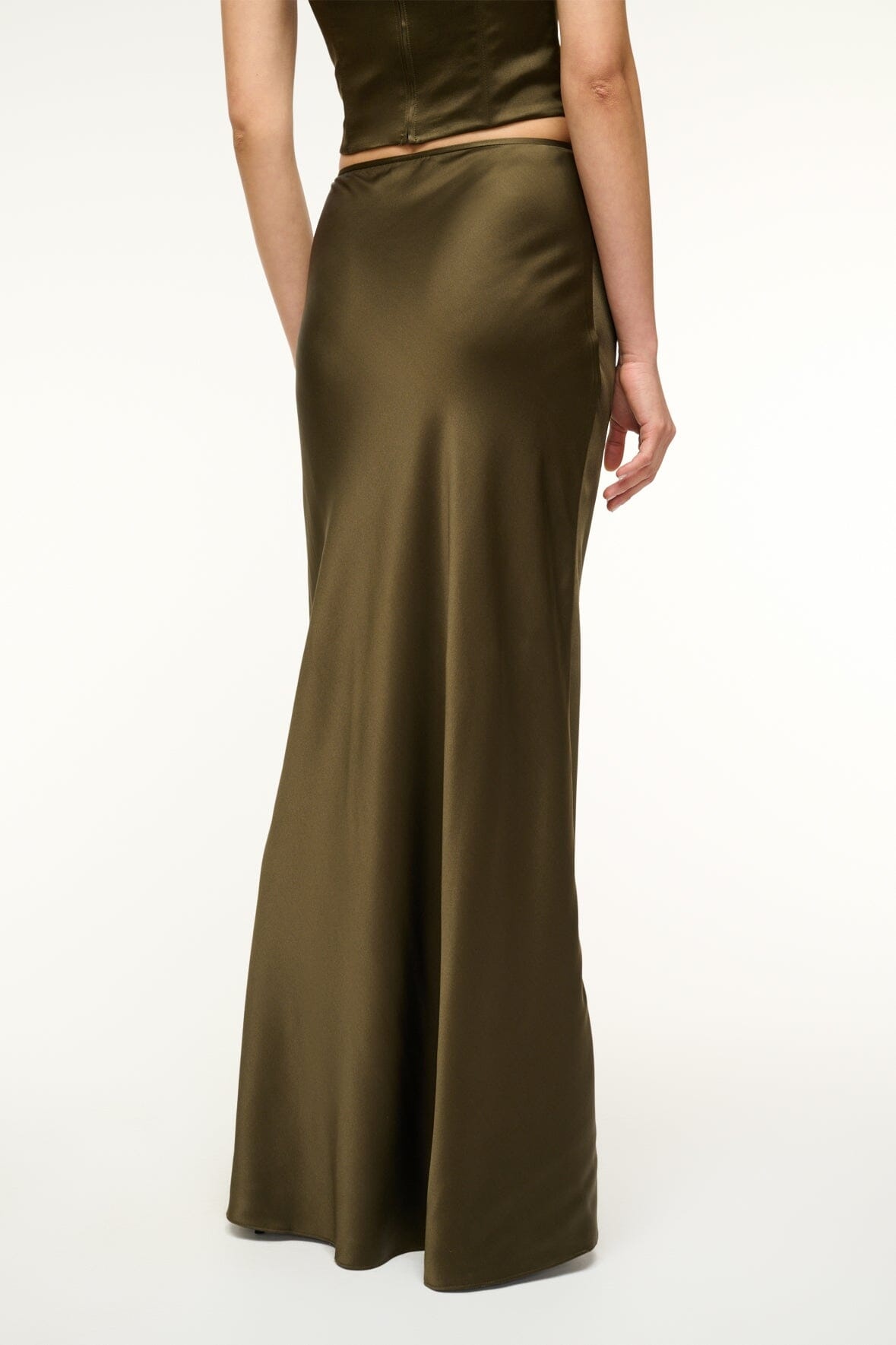 STAUD ODIN SILK SKIRT WOODLAND - 5