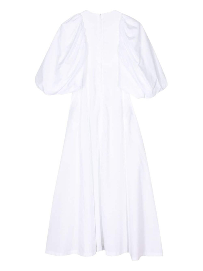 Noir Kei Ninomiya puff-sleeve midi dress outlook
