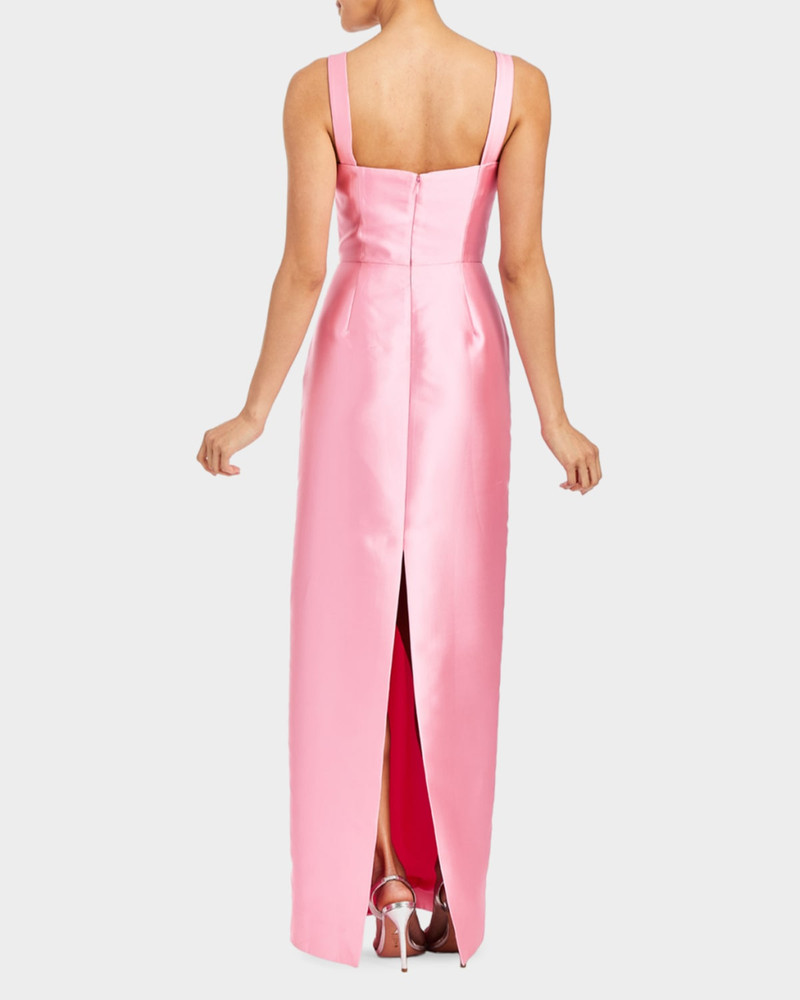 Eve Embellished Capelet Silk Twill Gown 7