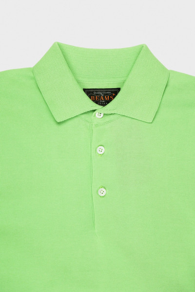 BEAMS PLUS Knit Polo 12G - Light Green outlook