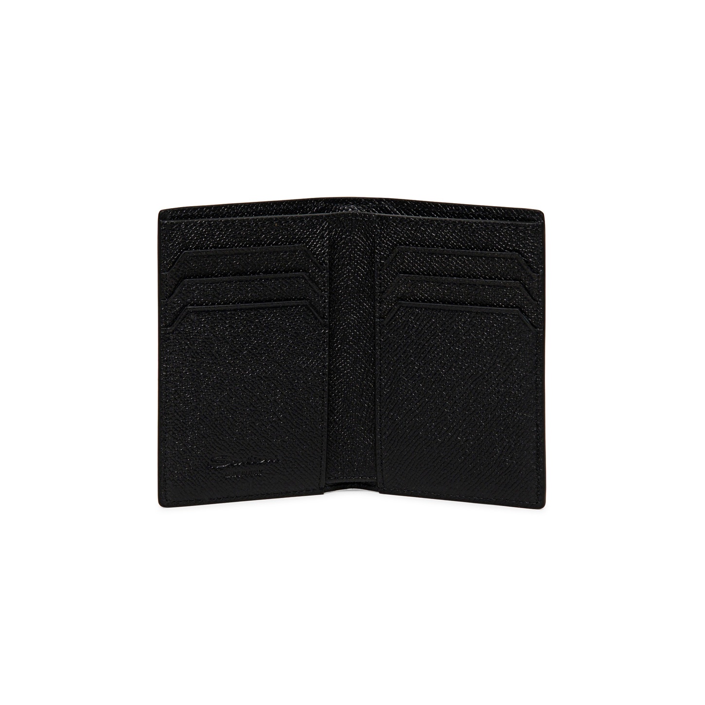 Black saffiano leather vertical wallet - 3