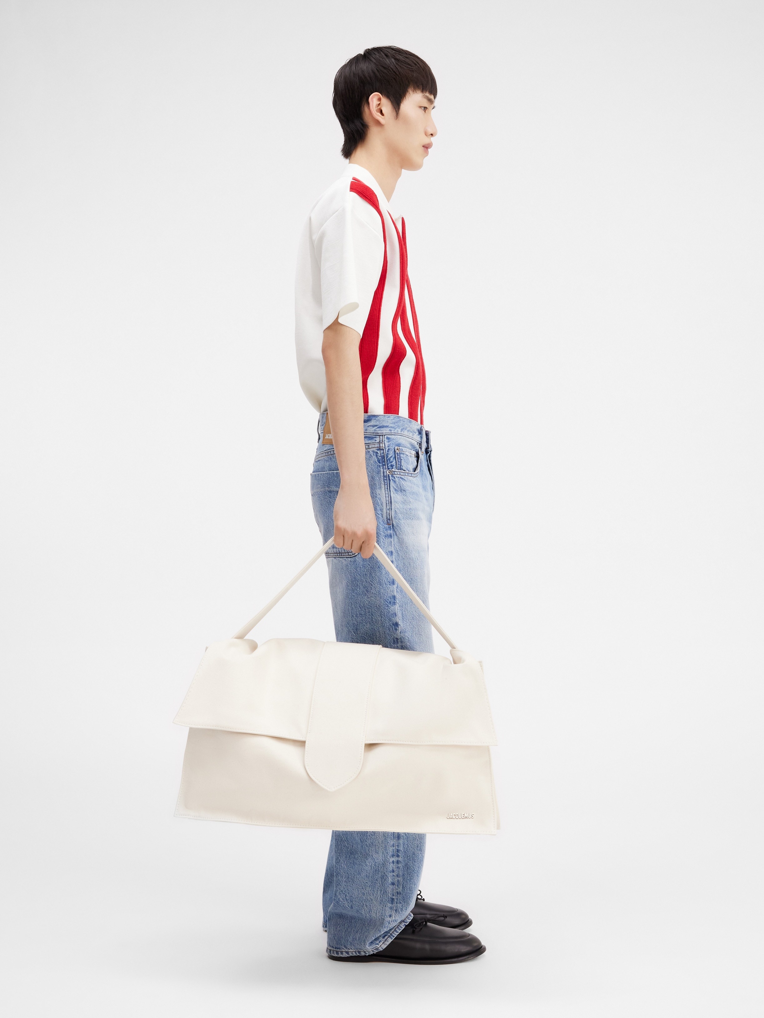 バッグ Jacquemus Duffle Le Bambino De Voyage JACQUEMUS LE BAMBINO DE VOYAGE TRAVEL BAG XL - CRTBLNCHSHP