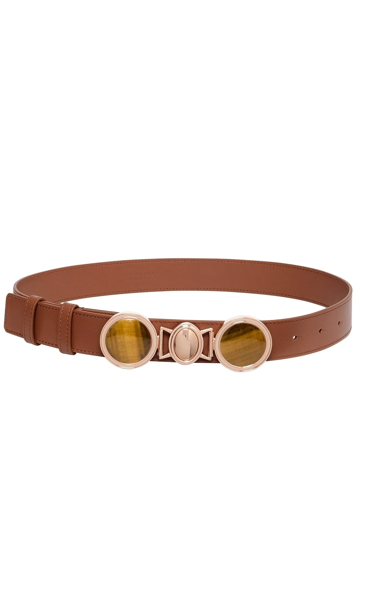 Grange Stone Belt in Cognac Leather - 1