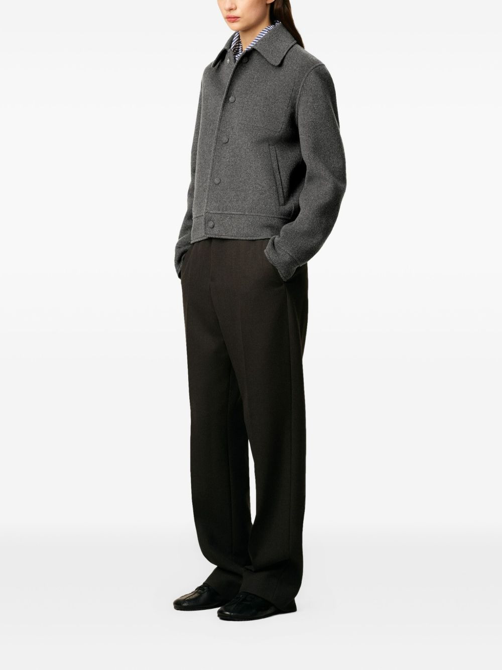 buttoned boxy jacket - 3