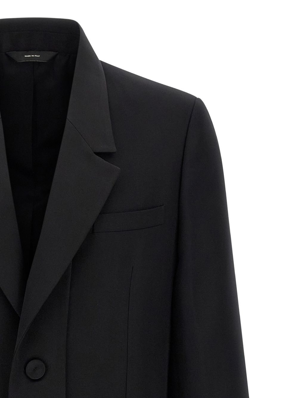 double layer lapel coat - 2