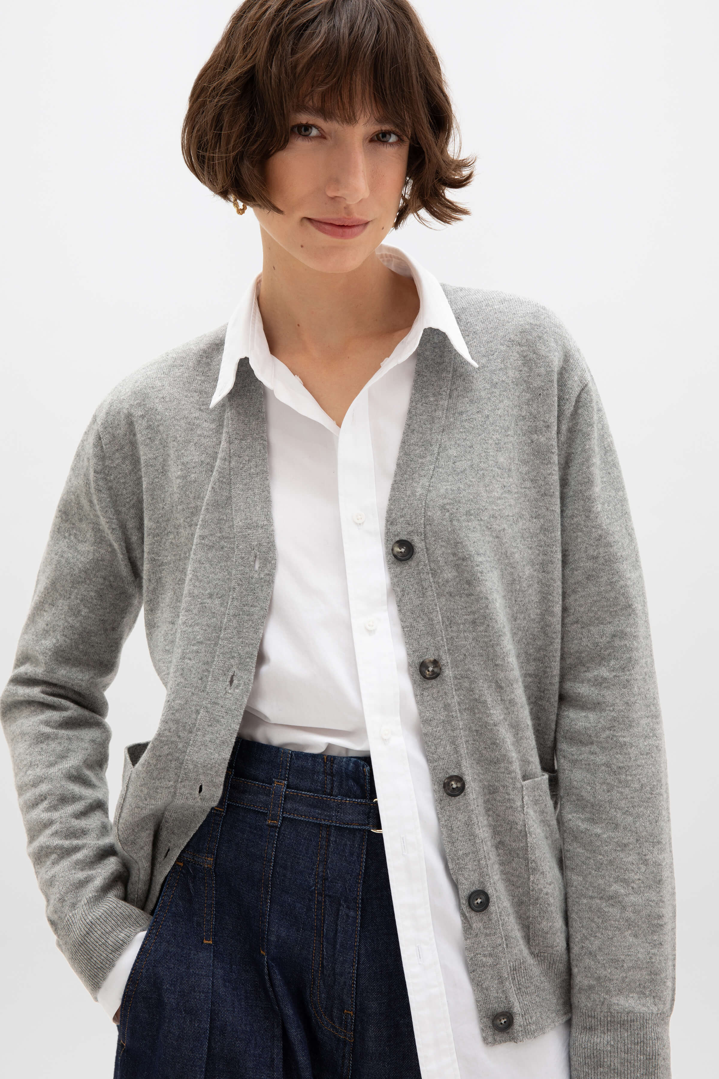 Cashmere Boyfriend Cardigan - 1