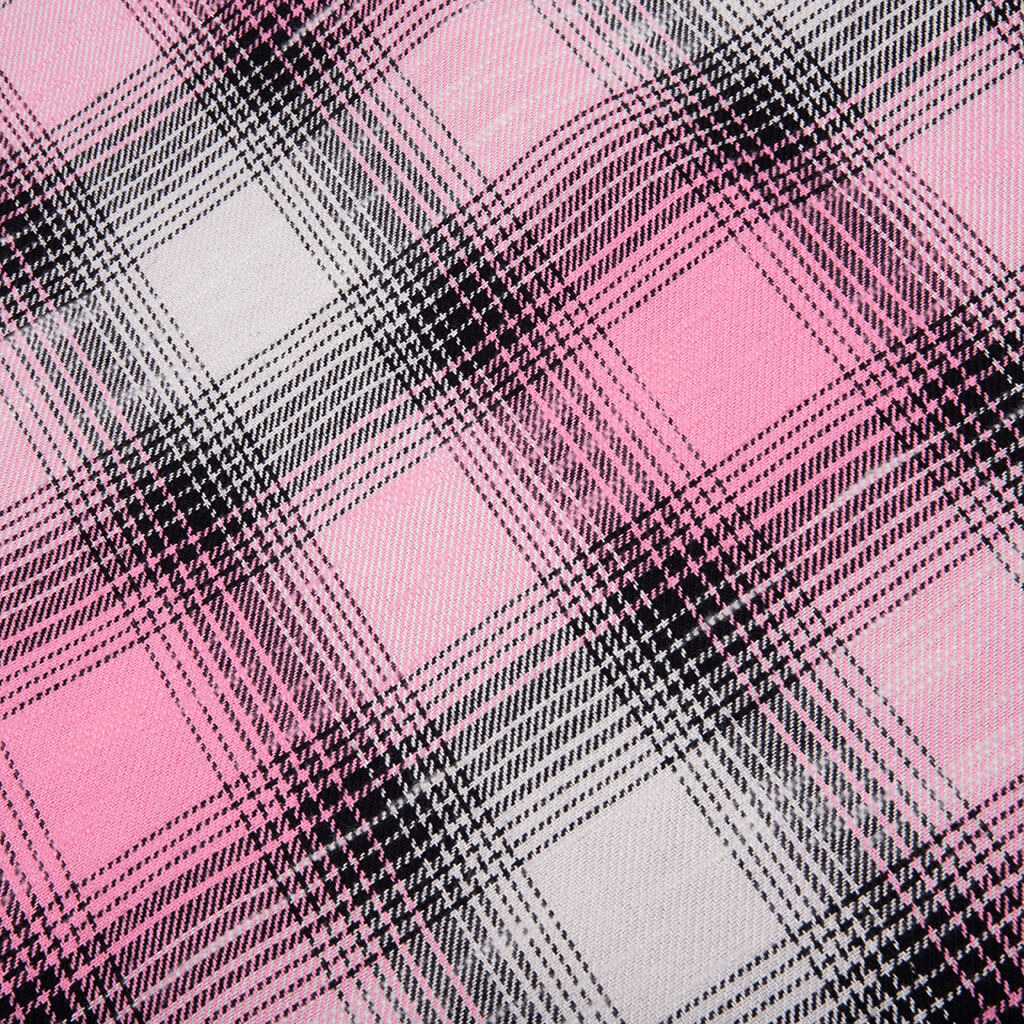 FLANNEL ZIP SHIRT - PINK - 4