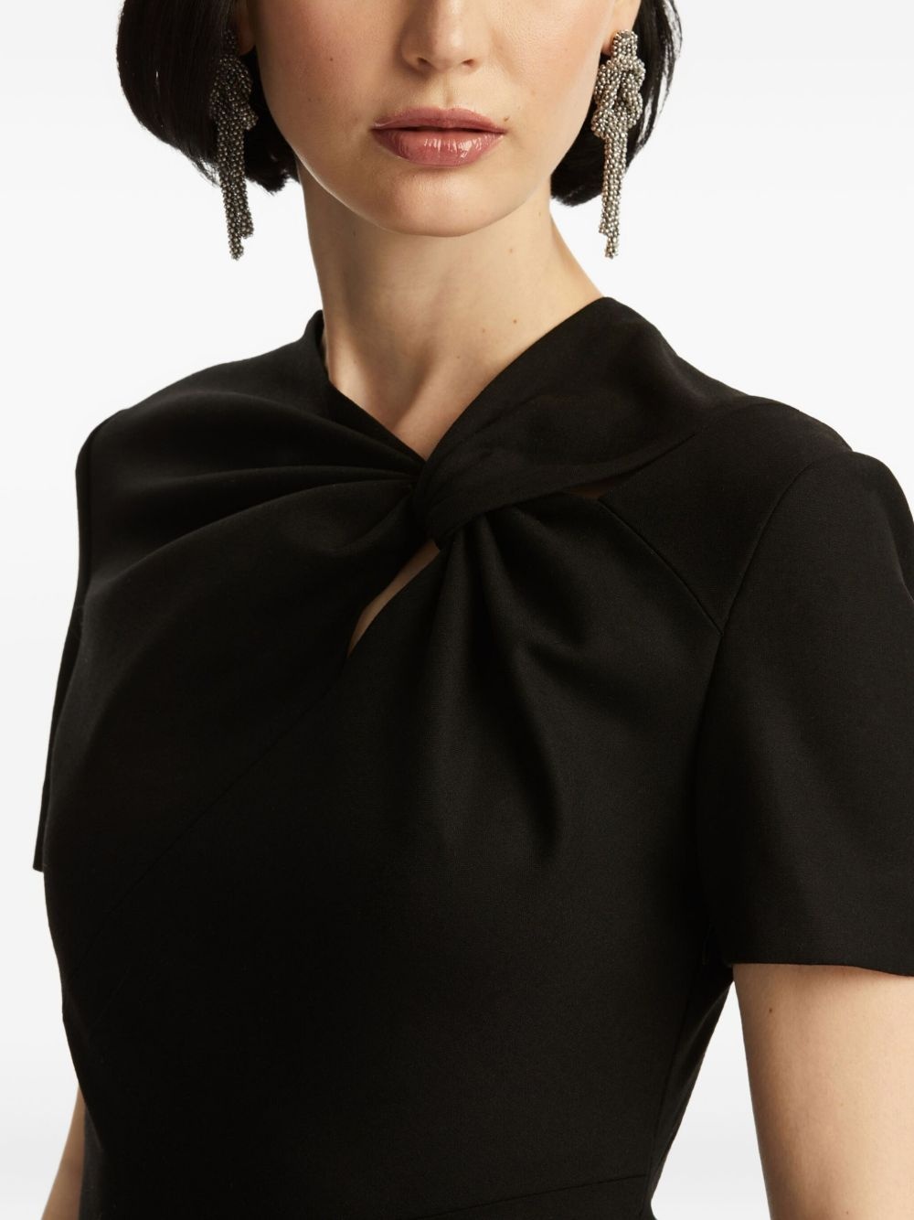 twist-embellished dress - 5