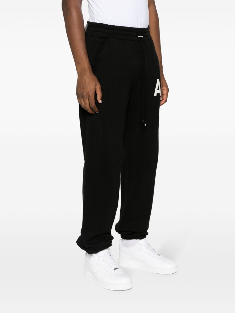 Hockey logo-patch track pants - 3
