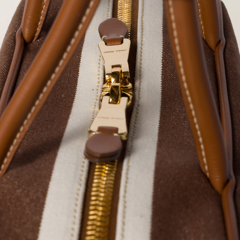 Beau canvas and leather bag 7