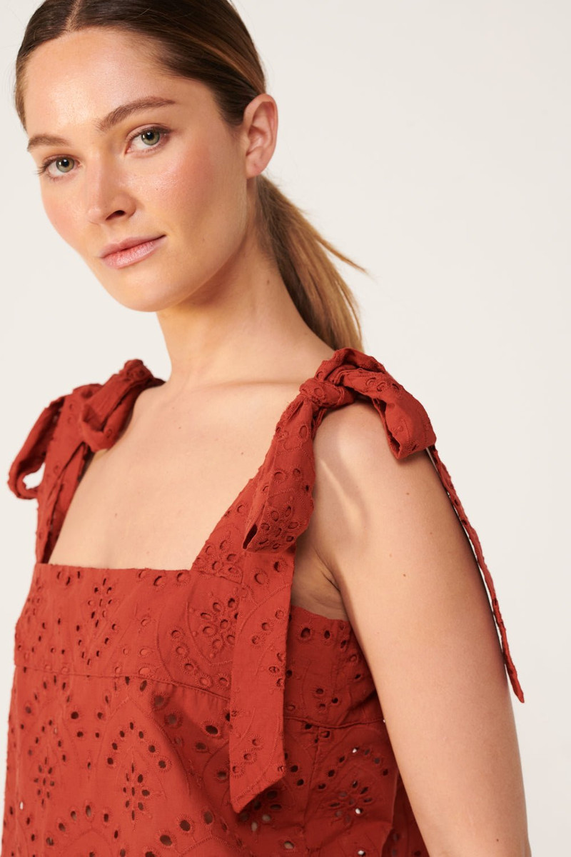 Poupette St Barth Top Noa - Paprika outlook