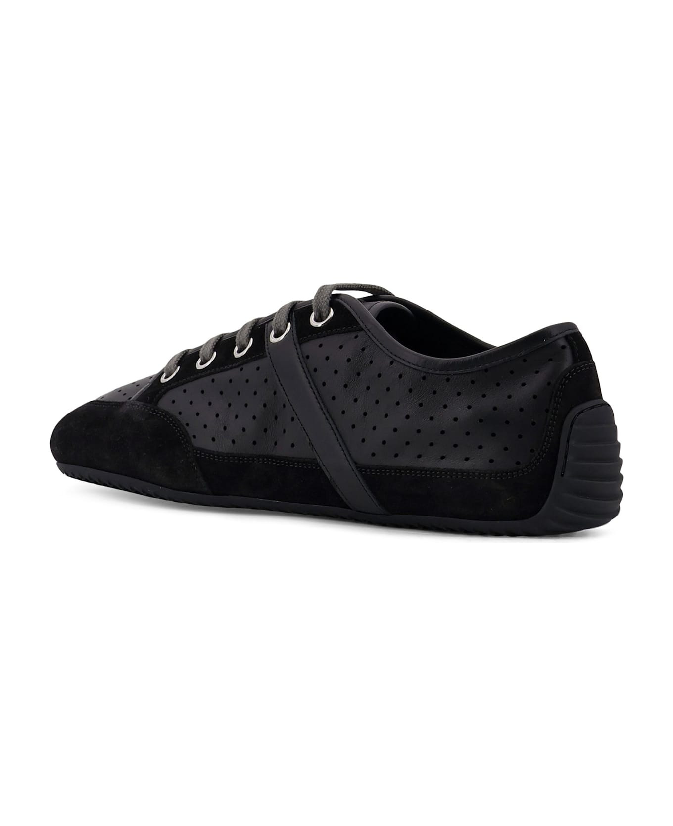 Baskets Low-top Leather And Suede Sneakers - 3