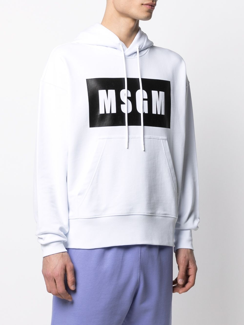 logo-print hoodie - 3