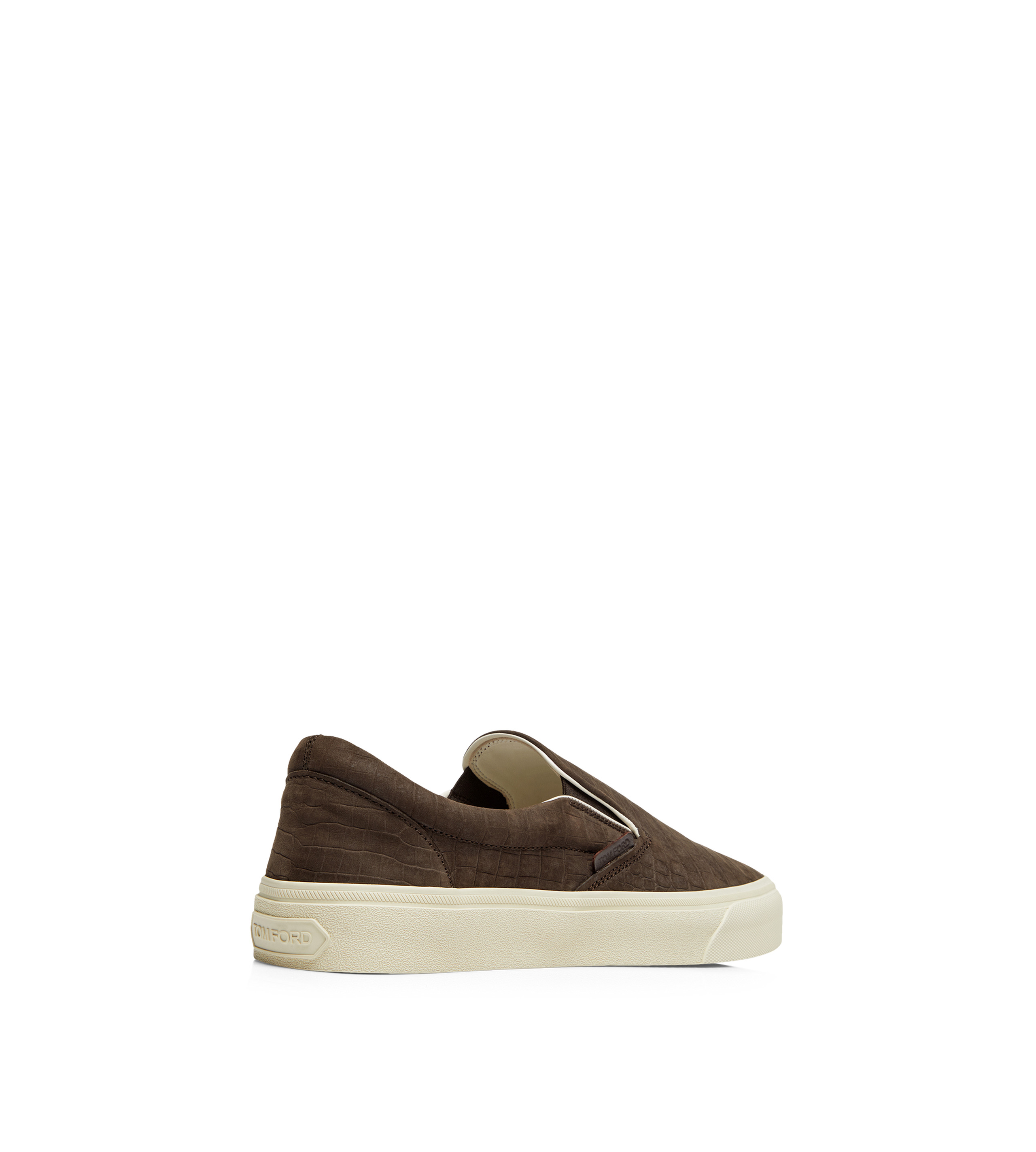 STAMPED CROC NUBUCK JUDE SLIP ON SNEAKER - 3