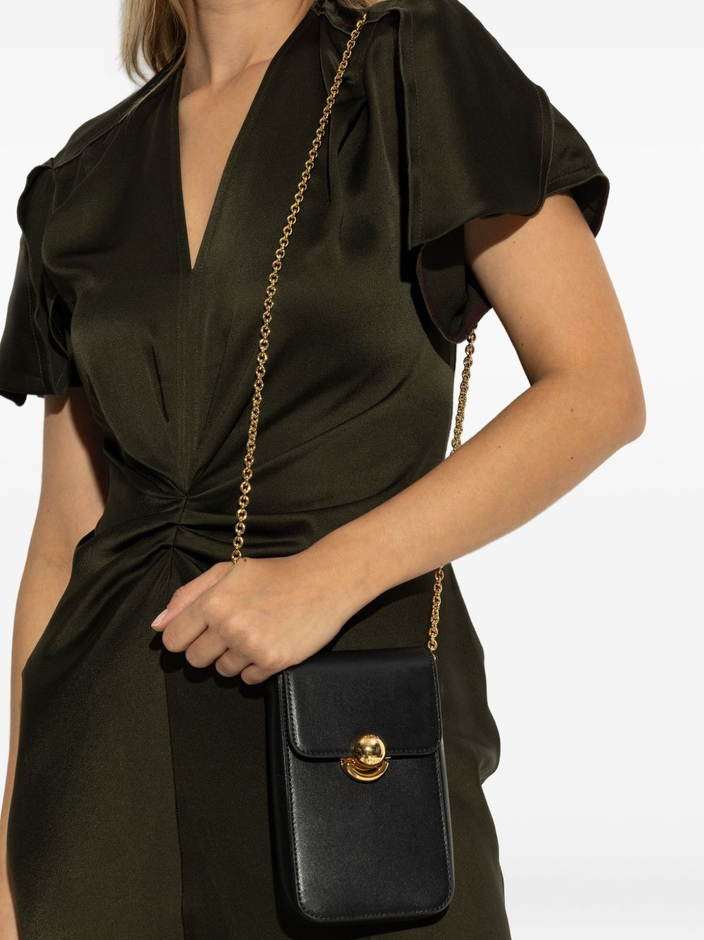 chain-strap flap tote bag - 2