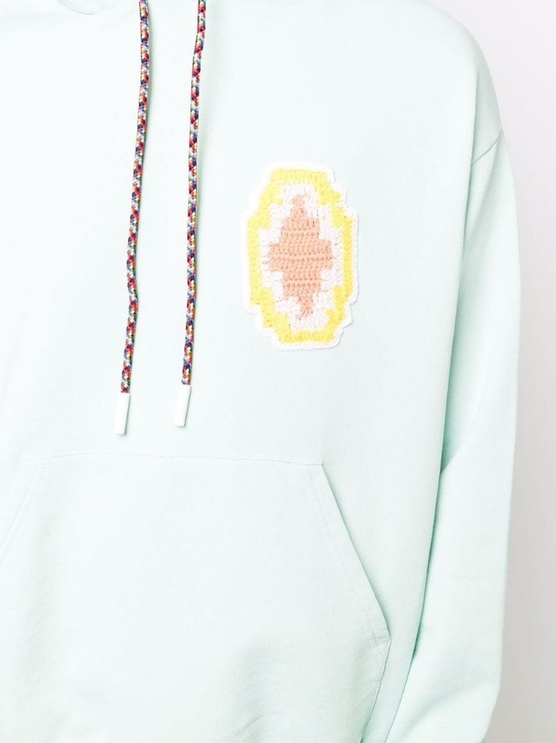macramé Cross patch hoodie - 5