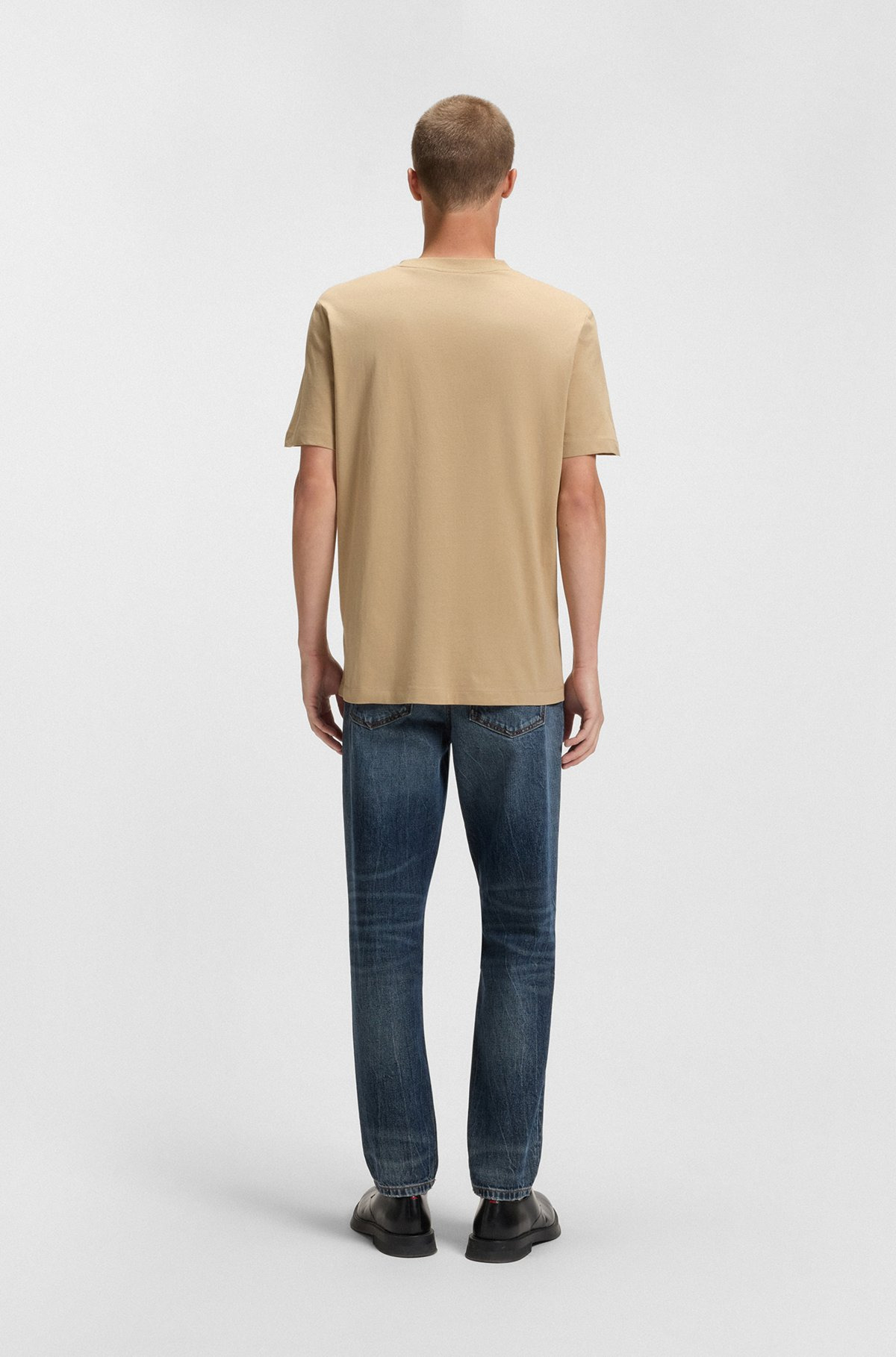 COTTON-JERSEY T-SHIRT WITH SPLIT-LOGO PRINT - 5