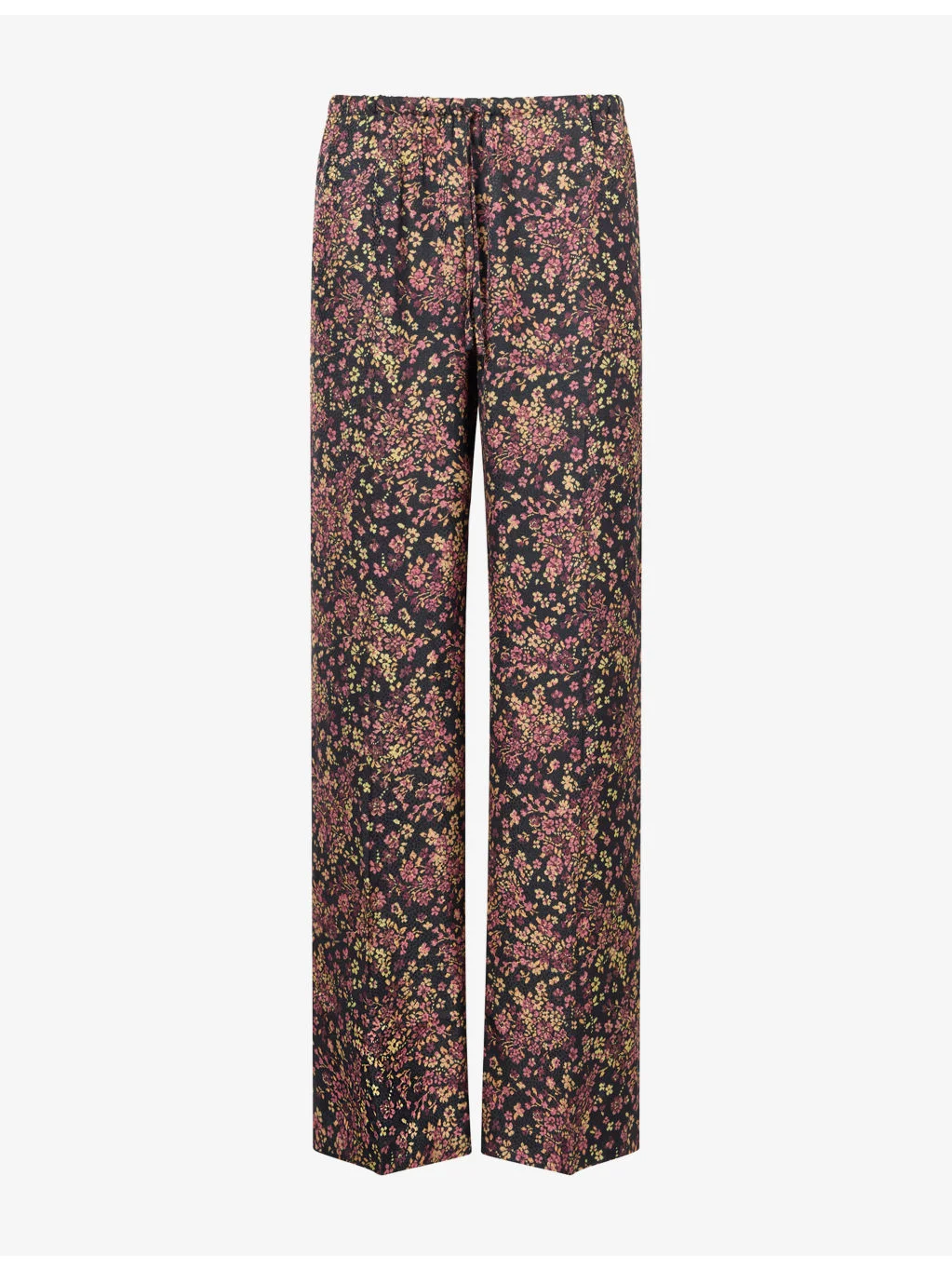 Puvis Elasticated Printed Woven Trousers - 1