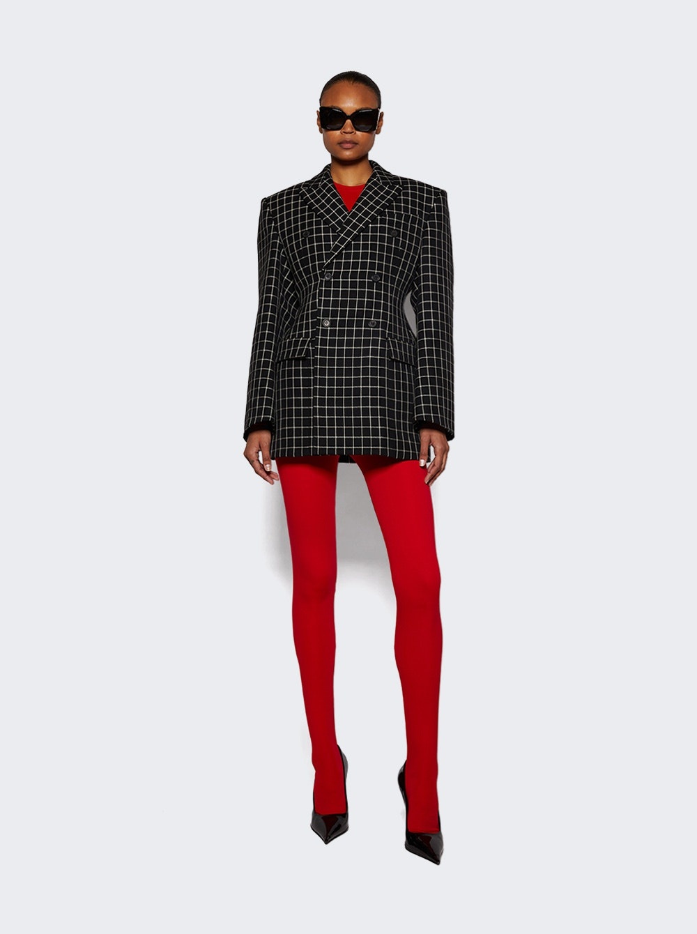 Opaque Heavyweight Tights Red - 2