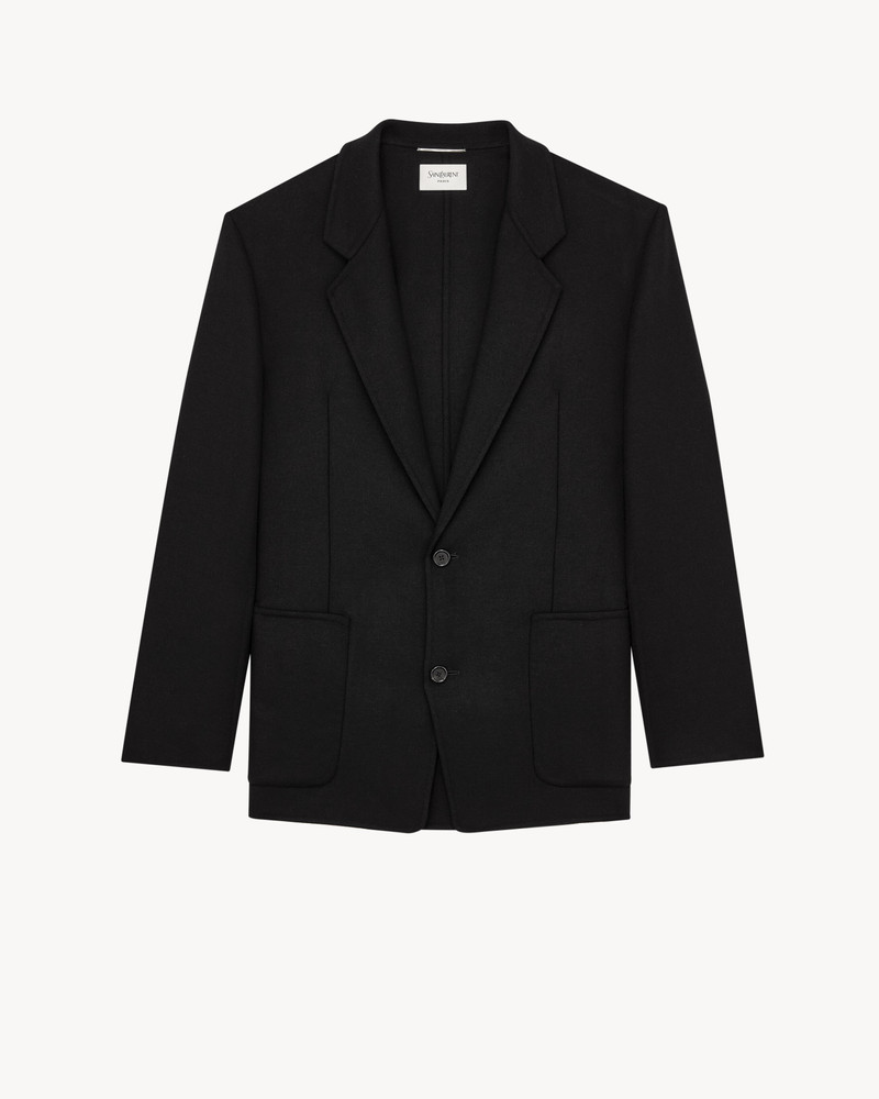 SINGLE-BREASTED JACKET IN FELT 1