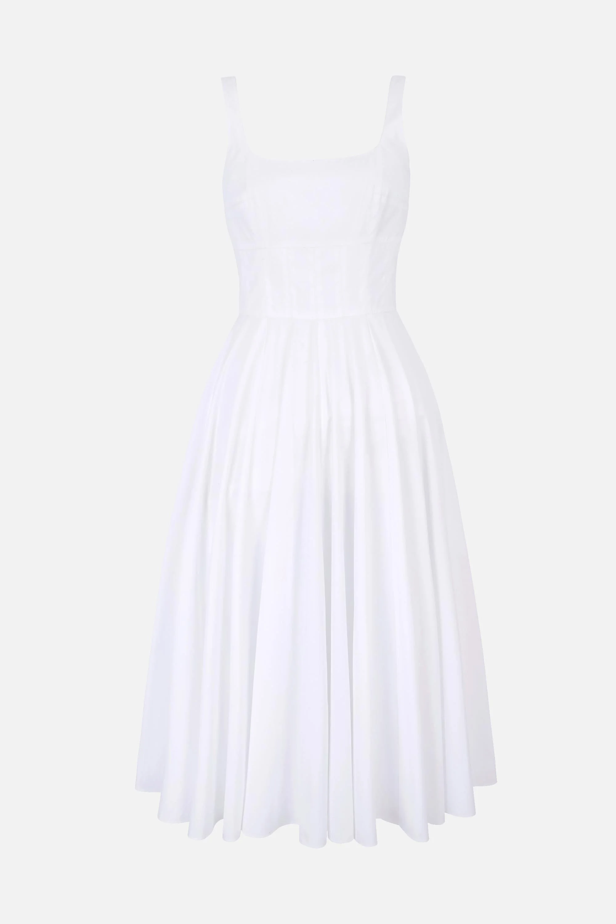 Nikush Dress in White Cotton Popclan - 1