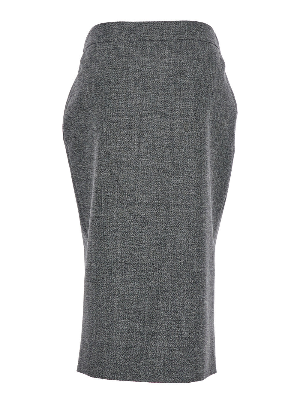Alexander Mcqueen Women Grey Skirt With Button Closure In Wool Woman - 2