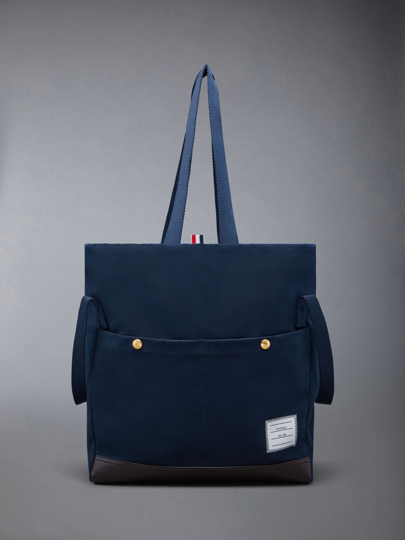 Cotton Canvas Snap Pocket Tote 1
