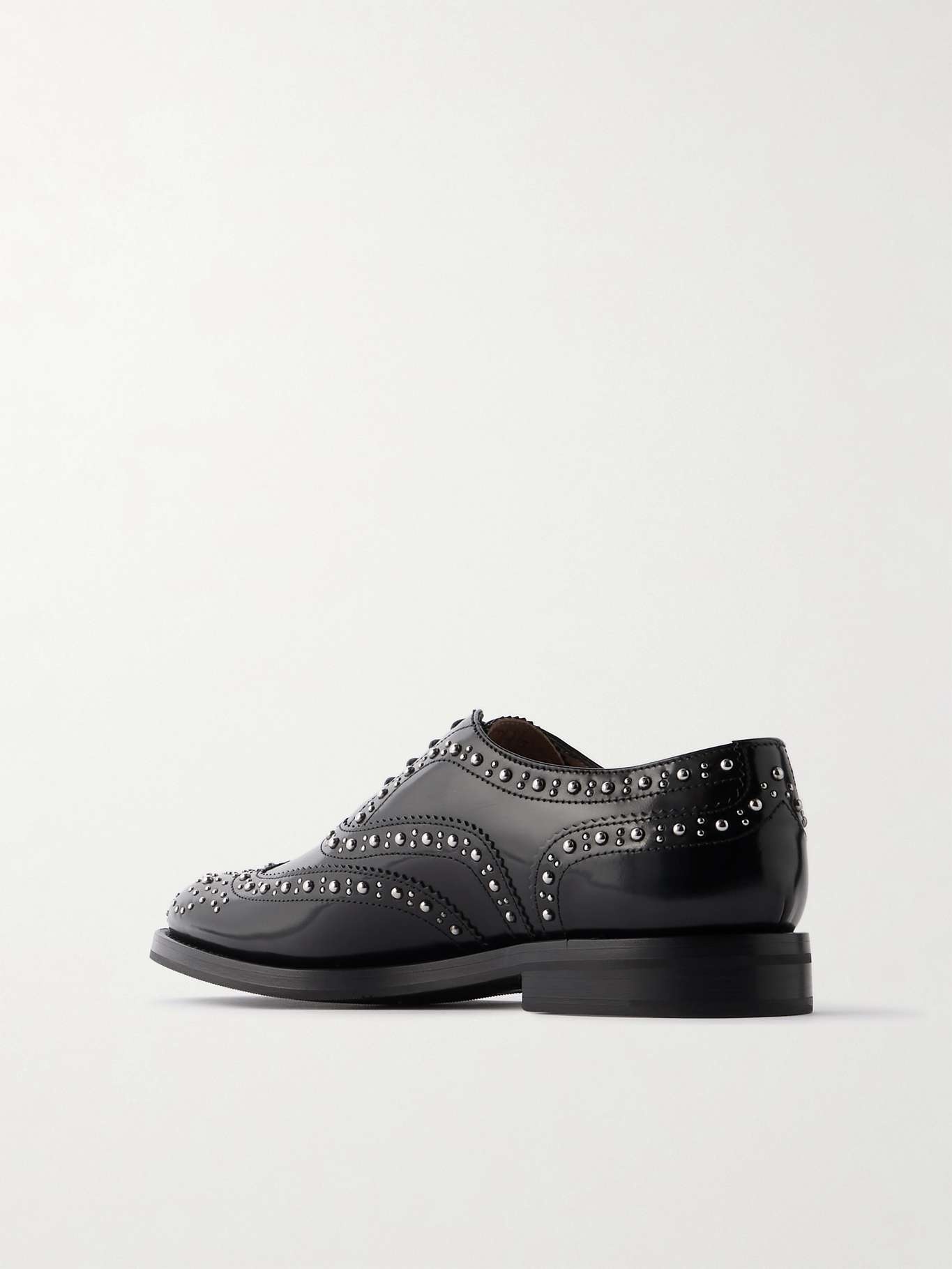 Church's The Burwood Met studded glossed-leather brogues