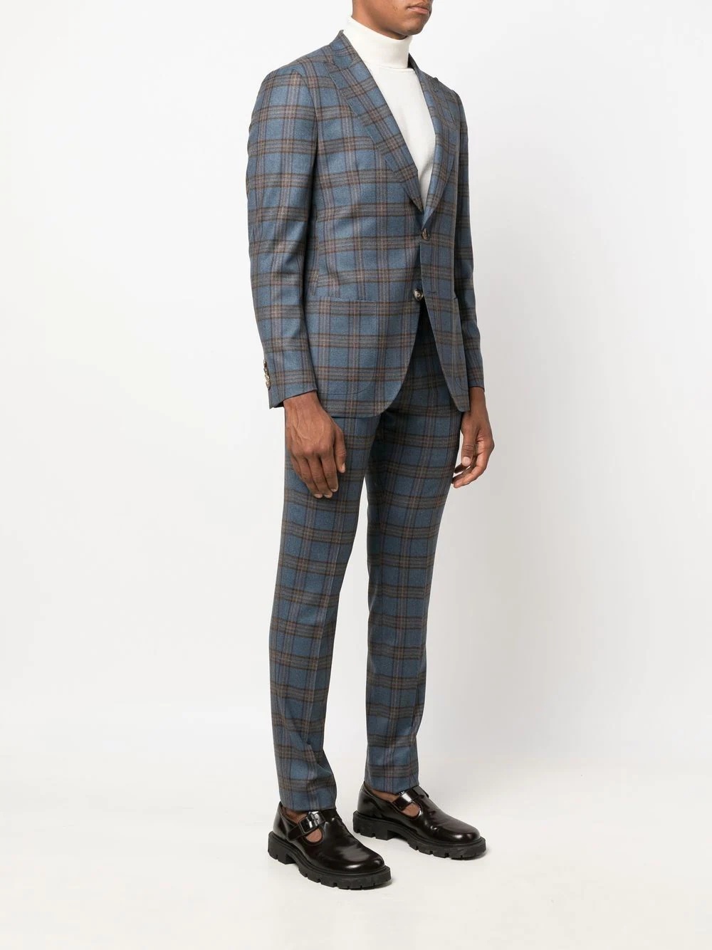 checked two-piece suit - 3