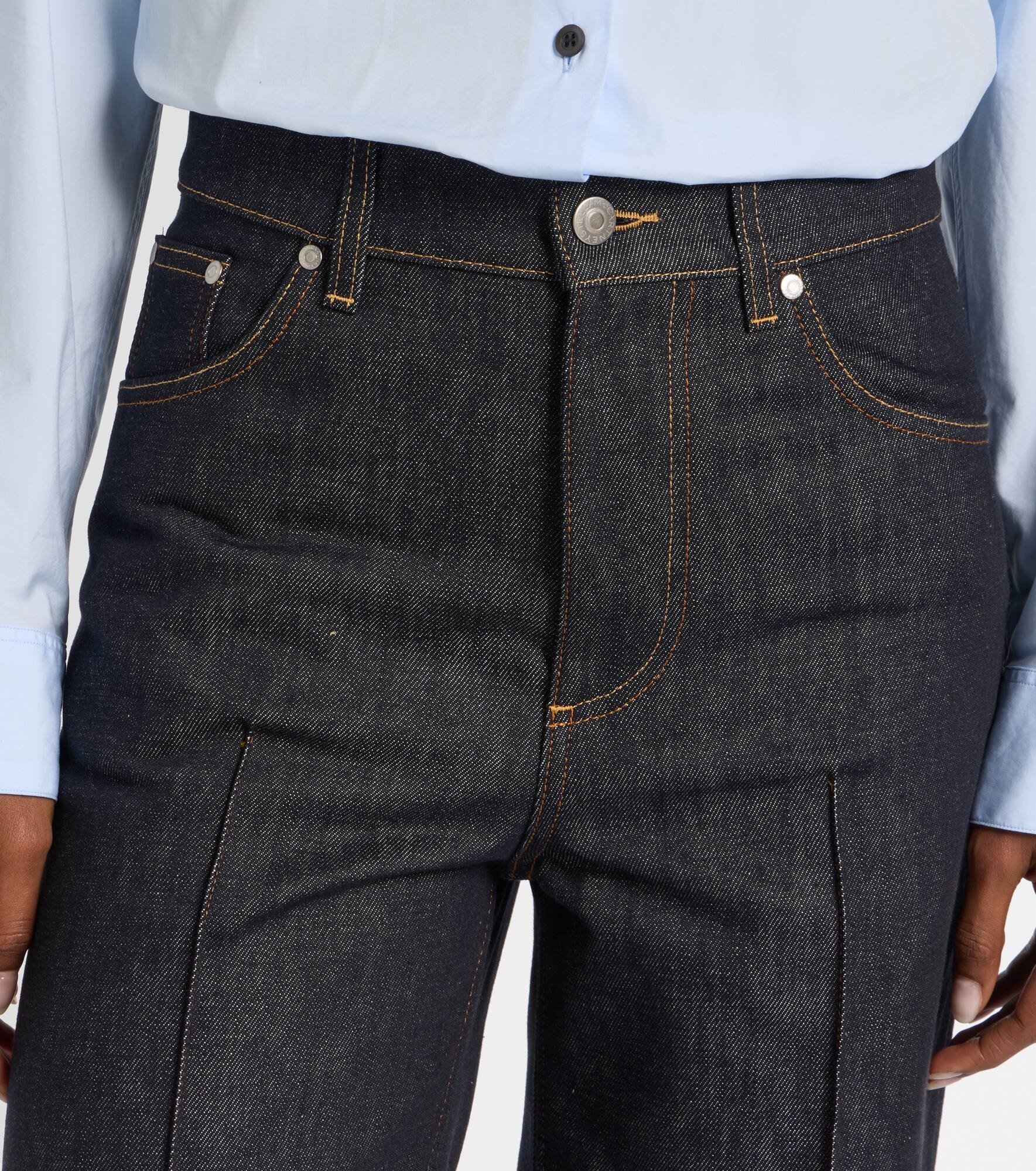 Mid-rise wide-leg jeans - 4