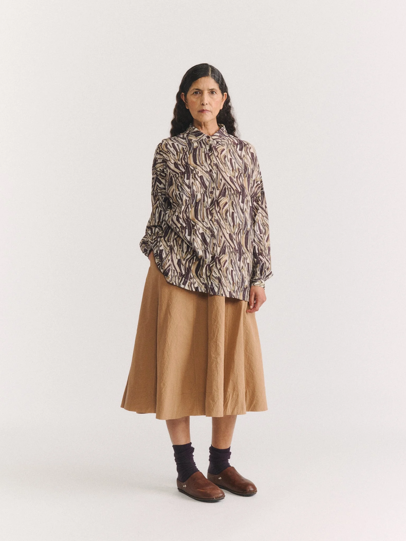 SQUARBI SHIRT - COSIE PRINT - EBONY - 1