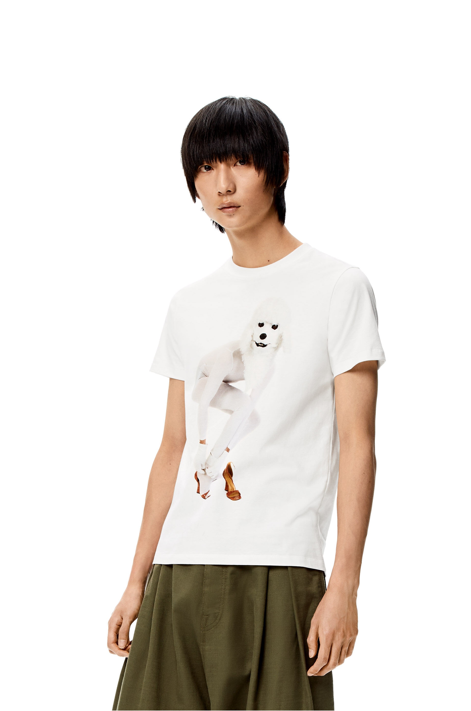 Dog print T-shirt in cotton - 3