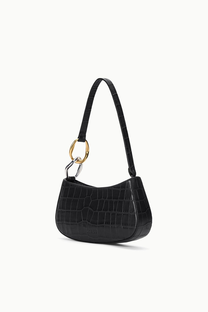 STAUD STAUD OLLIE BAG BLACK CROCO outlook