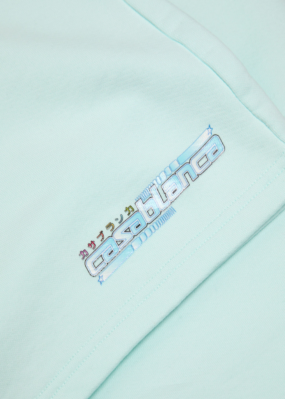 Casablanca Manga Tennis Ball Logo-print Cotton Shorts - 2