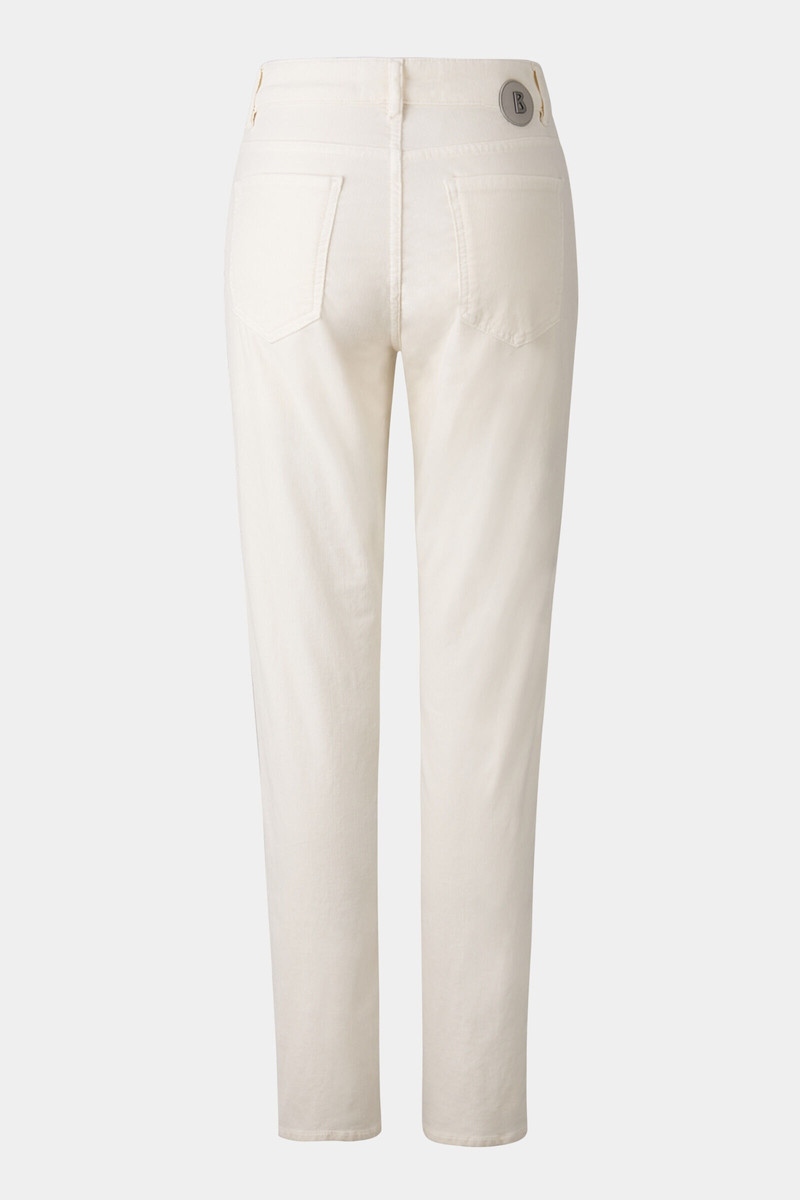 BOGNER Julie 7/8 Velvet pants in Off-white outlook