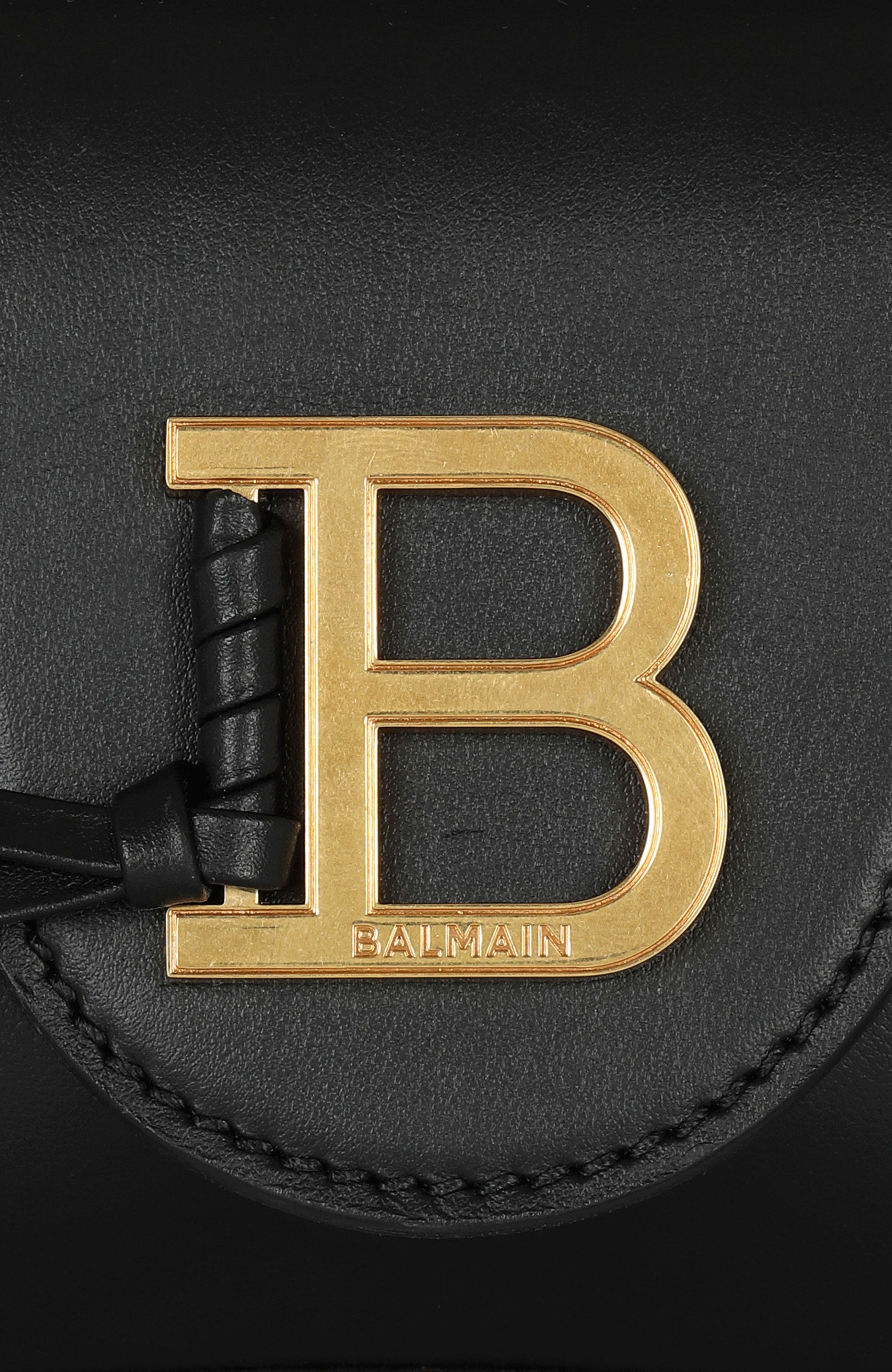 Balmain B-Buzz mini leather bag in Black at Nordstrom - 7